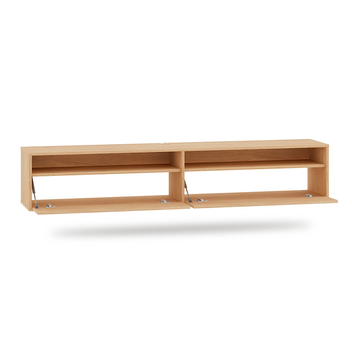 Meuble TV mural 2 portes 180 cm Nila Bois - vue 6