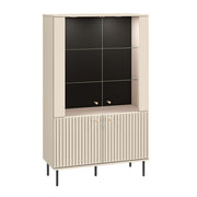 Vaisselier 4 portes LED Nova Cachemire
