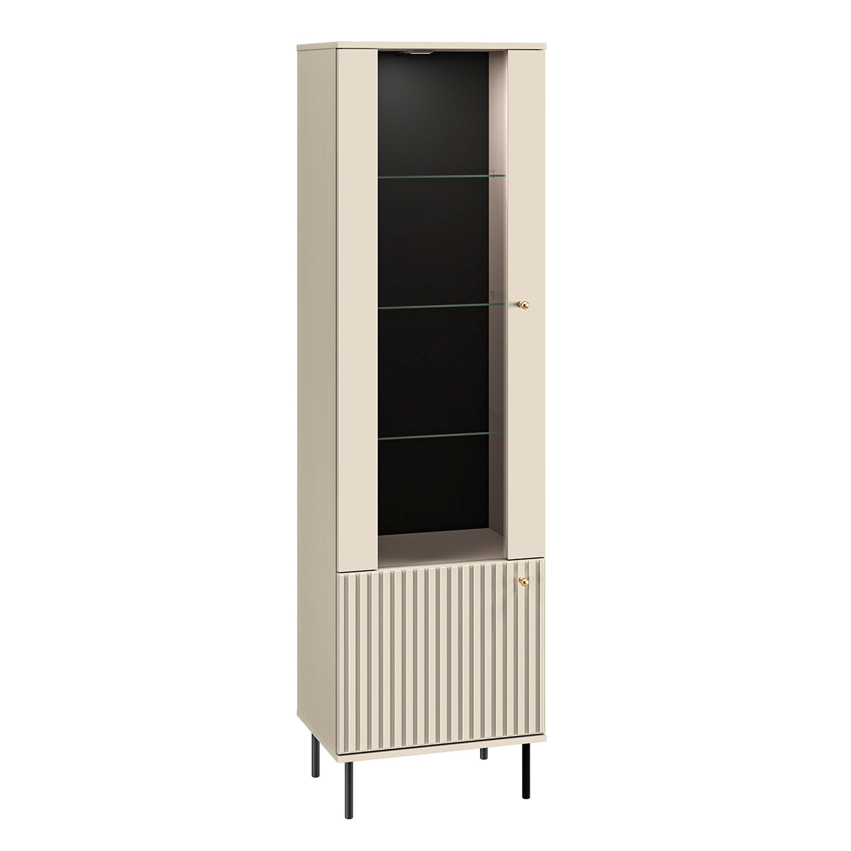 Vitrine 2 portes LED Nova Cachemire