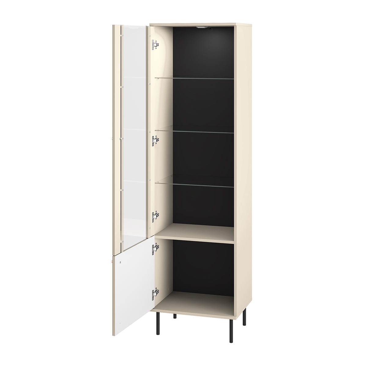 Vitrine 2 portes LED Nova Cachemire - vue 2