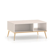 Table basse Olivia Cachemire et Doré