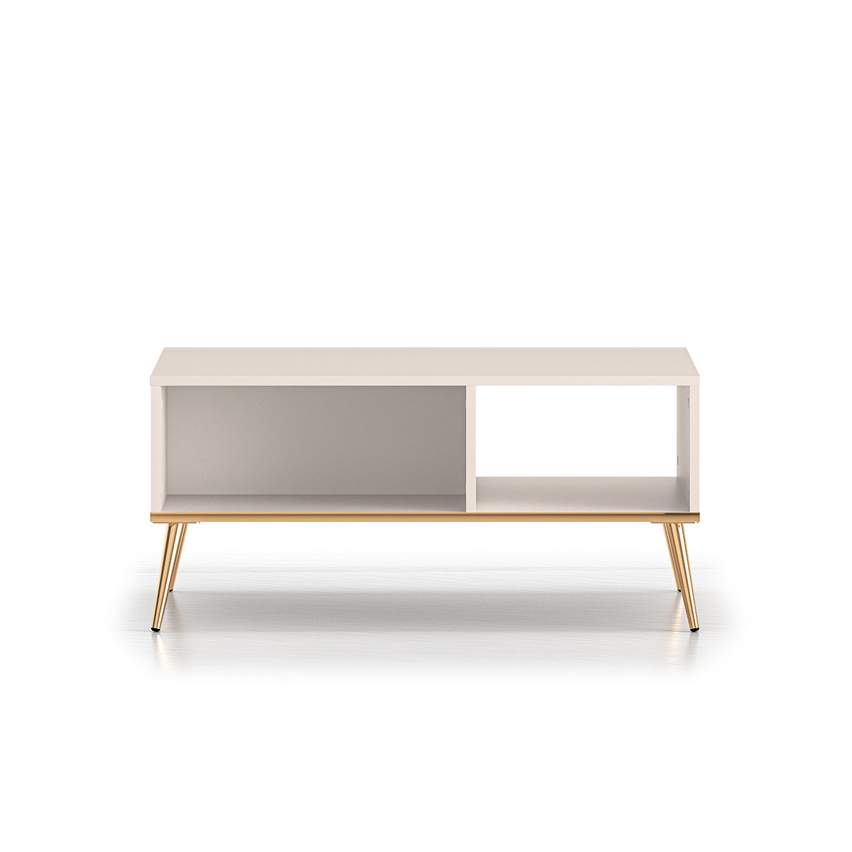 Table basse Olivia Cachemire et Doré - vue 2