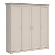 Armoire 4 portes Perle Cachemire