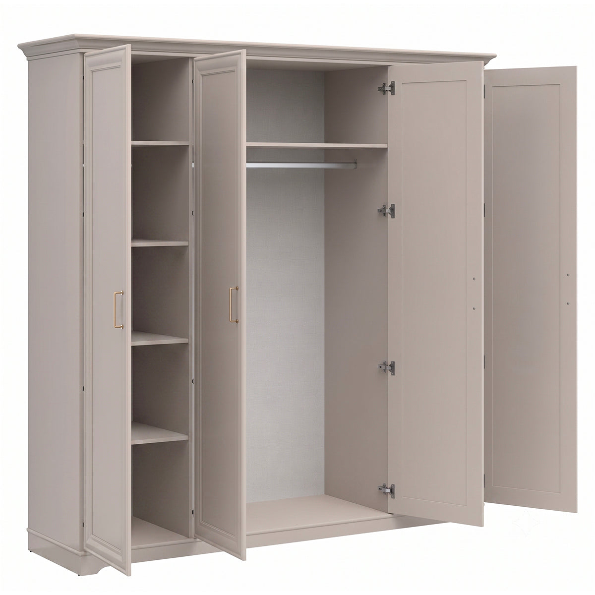 Armoire 4 portes Perle Cachemire - vue 2
