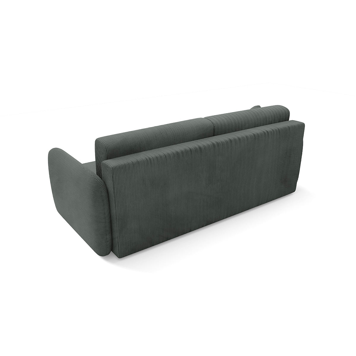 Canapé convertible 3 places avec coffre Dora Gris foncé - vue 5