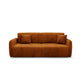 Canapé convertible 3 places avec coffre Dora Terracotta