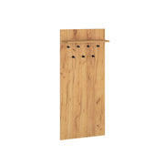 Porte-manteau mural 7 patères 1 étagère Nilo Bois