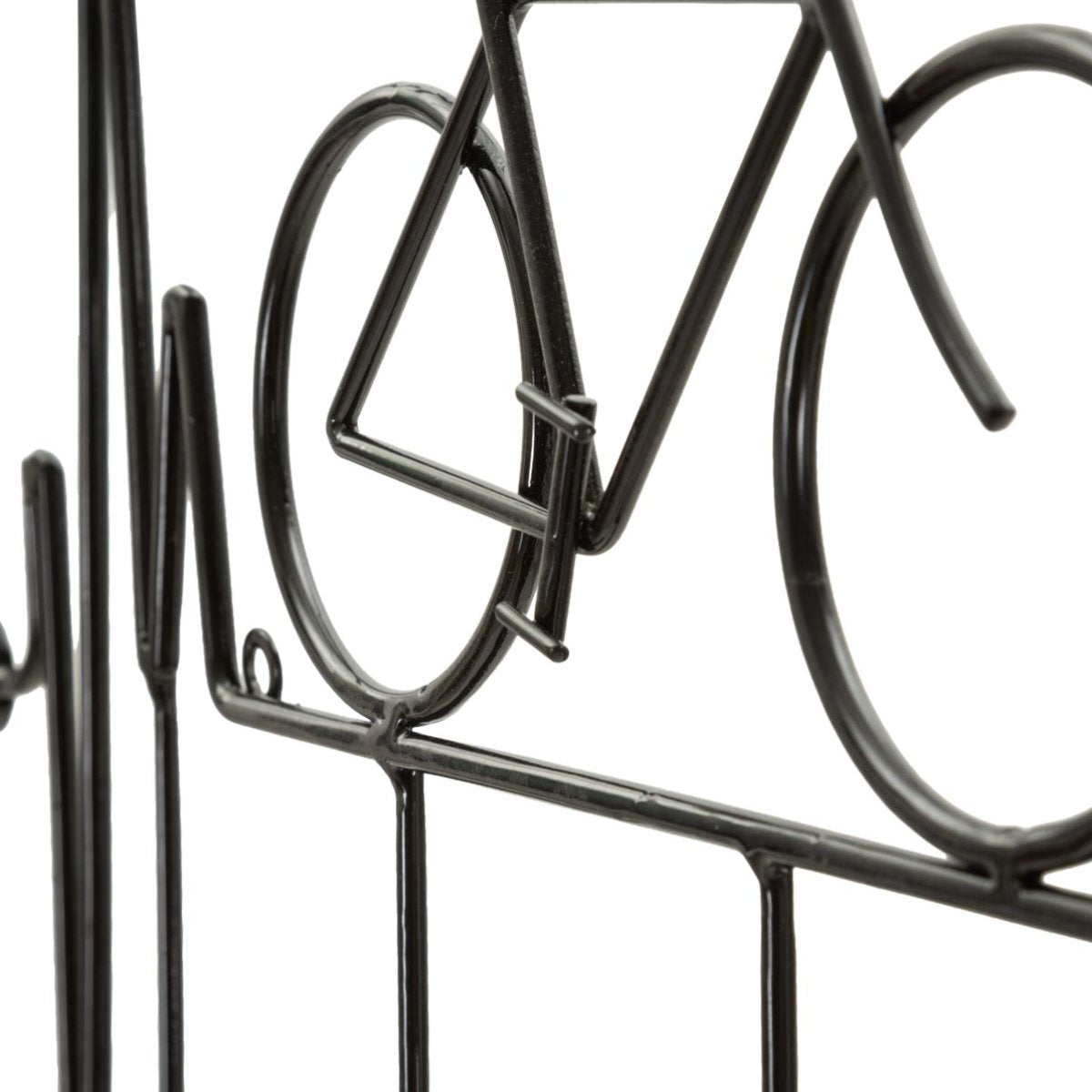 Porte-manteau mural vélo 6 patères Sasha Noir - vue 5