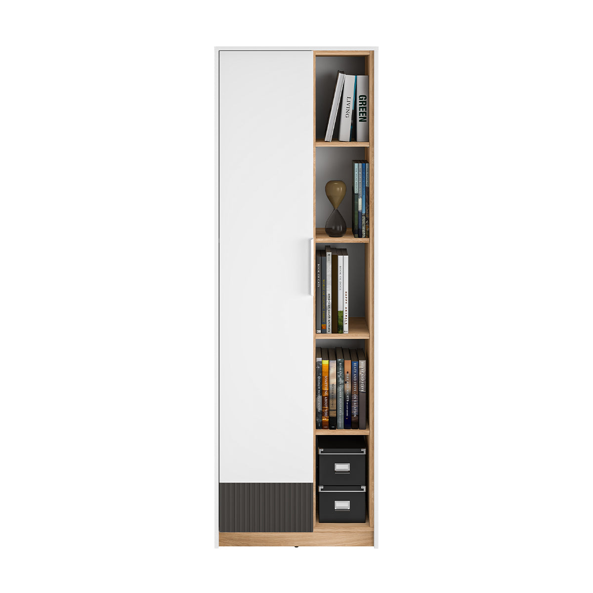 Armoire 1 porte Ronan Blanc - vue 5