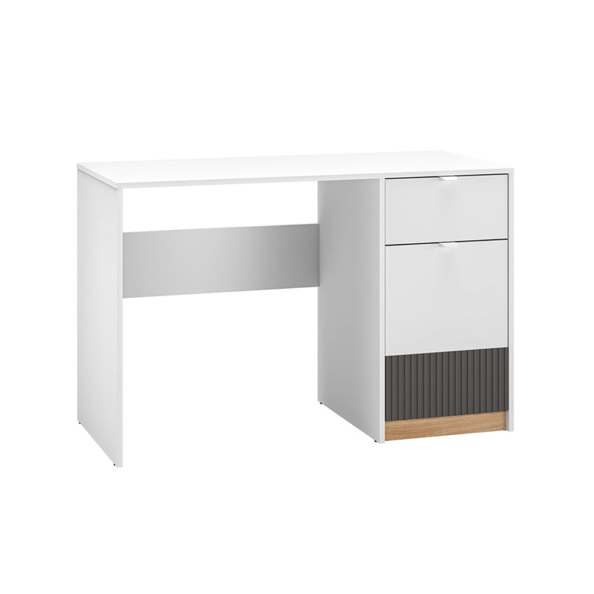 Bureau 1 porte 1 tiroir Ronan Blanc