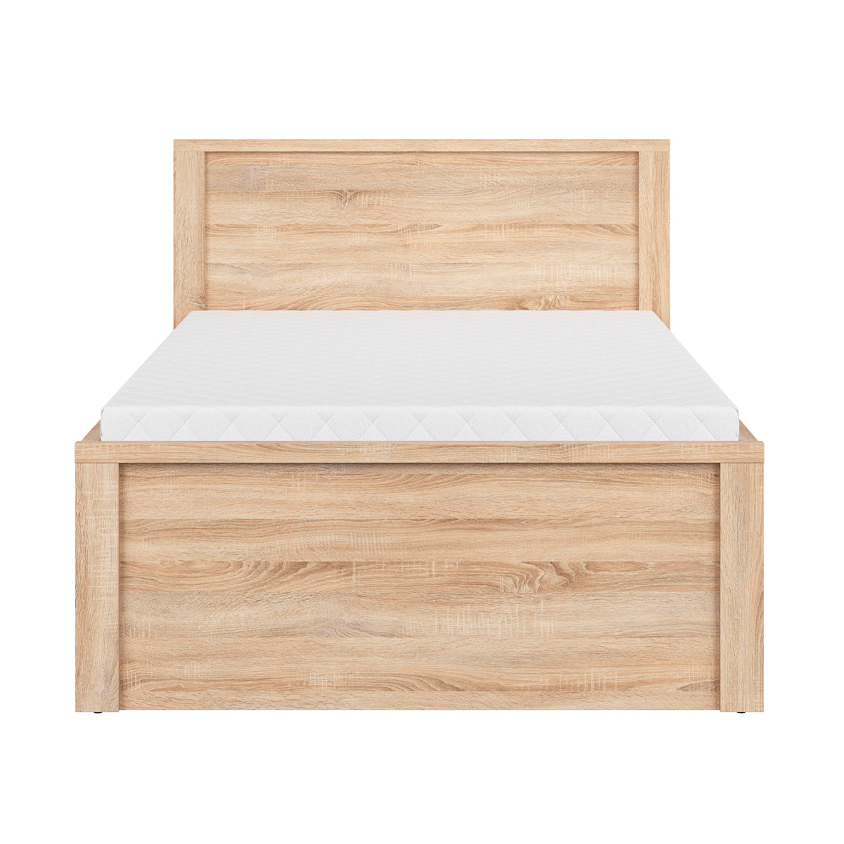 Lit 120x200 sommier et tiroirs inclus Soren Bois - vue 3