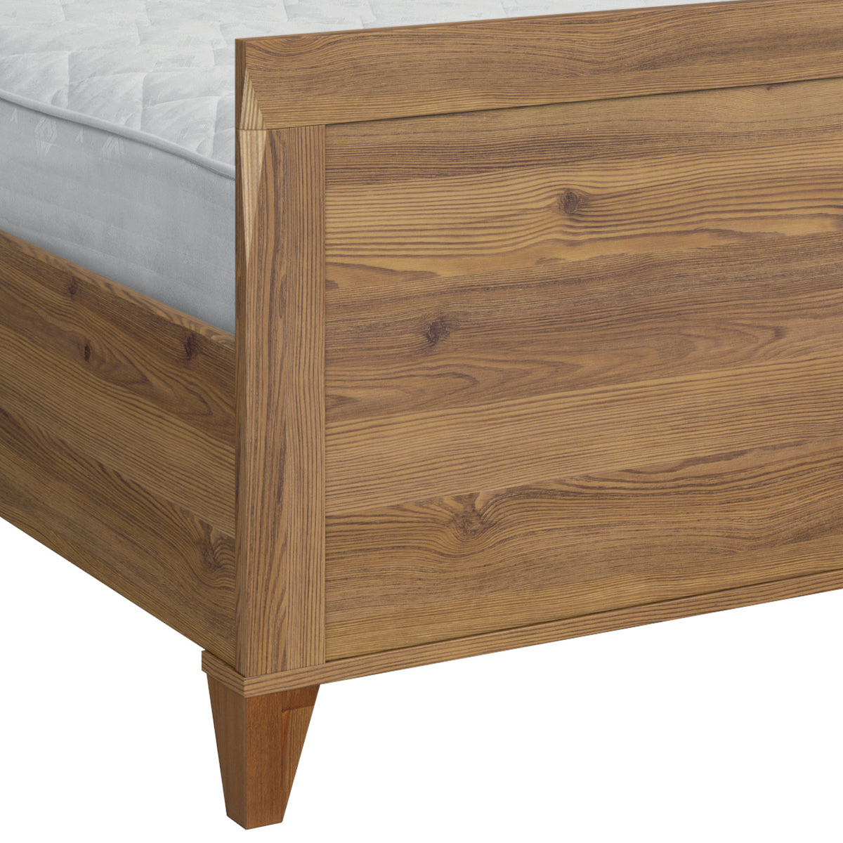 Lit 160x200 sommier inclus Raya Bois - vue 3