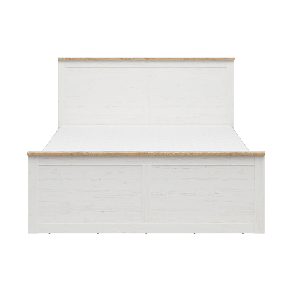 Lit 160x200 sommier inclus Aksel Blanc - vue 2