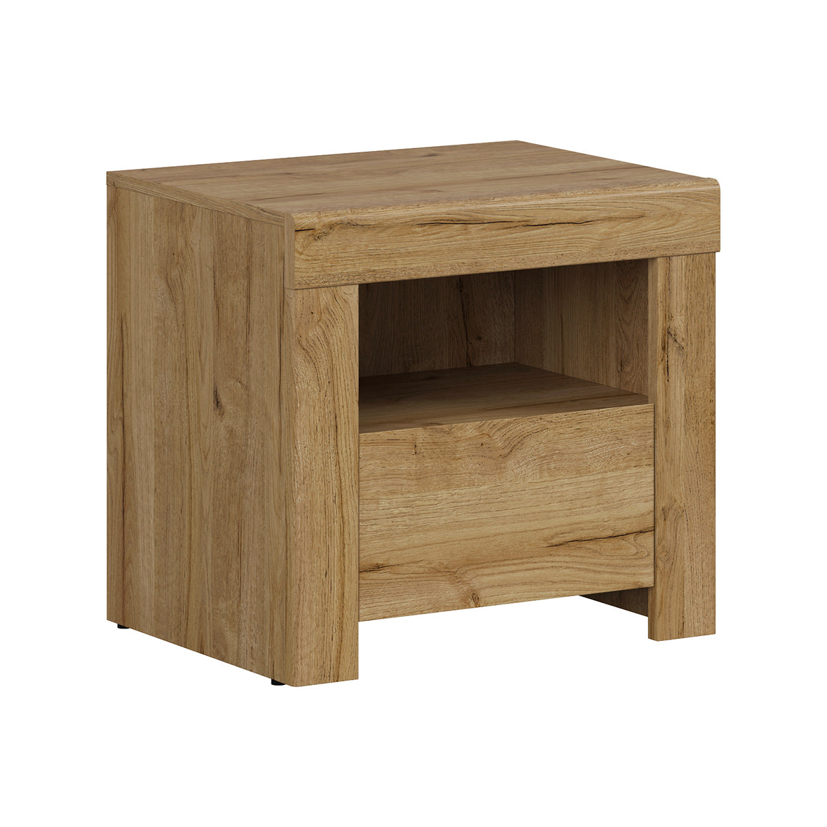 Table de chevet 1 tiroir 1 niche Hella Bois