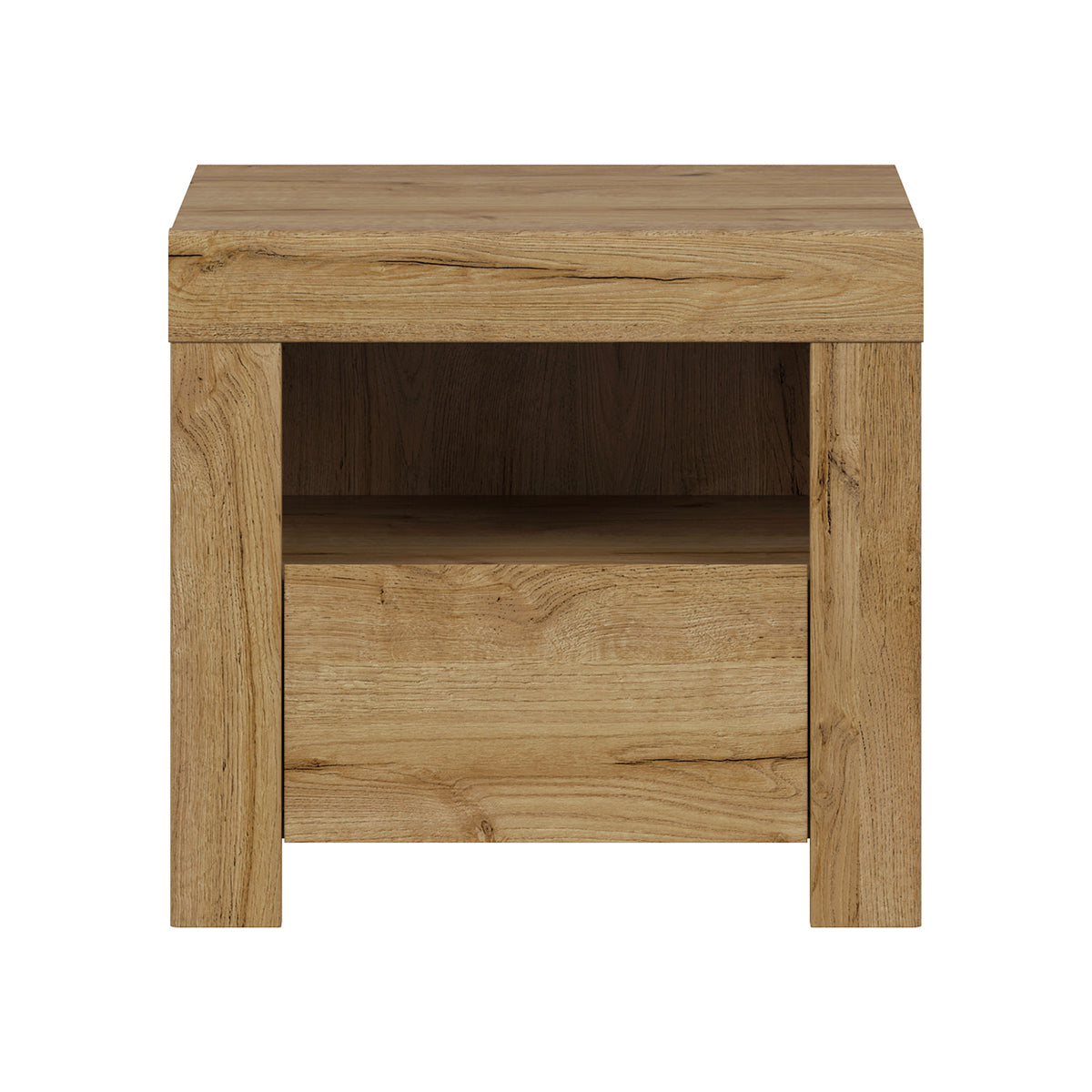 Table de chevet 1 tiroir 1 niche Hella Bois - vue 3