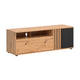 Meuble TV 1 porte 1 tiroir 135 cm Ezra Bois