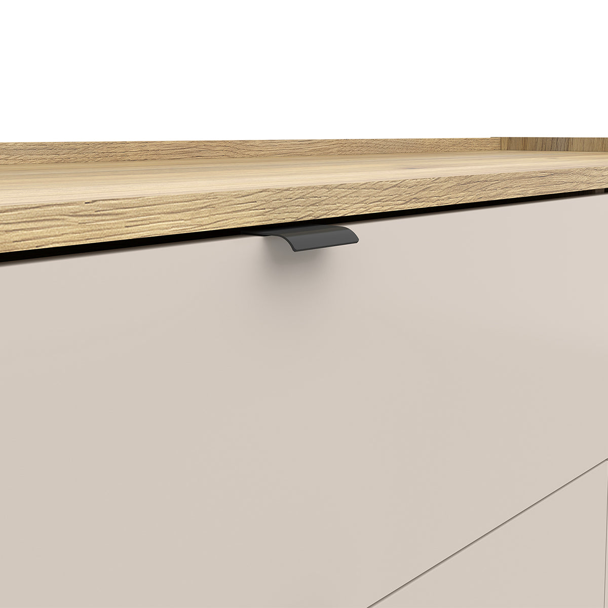 Commode 1 porte 3 tiroirs Donna Cachemire et Bois - vue 3