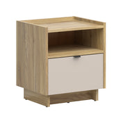 Table de chevet 1 tiroir Donna Cachemire et Bois