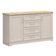 Buffet 2 portes 4 tiroirs Perle Cachemire
