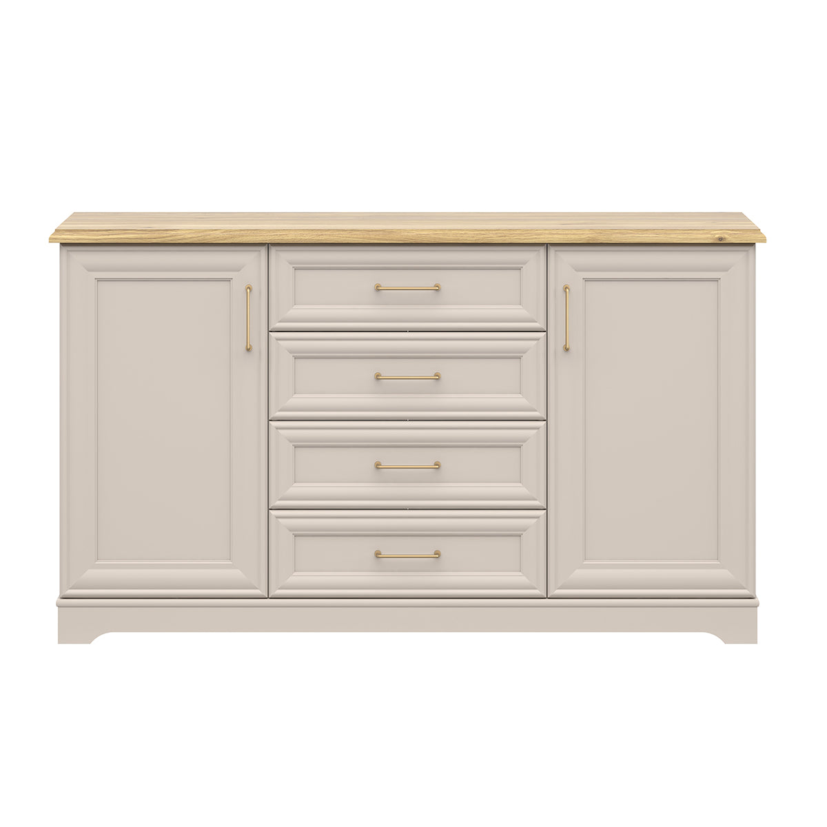 Buffet 2 portes 4 tiroirs Perle Cachemire - vue 3