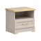 Table de chevet 1 tiroir Perle Cachemire