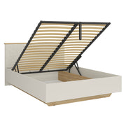 Lit coffre 160x200 sommier inclus Naya Cachemire