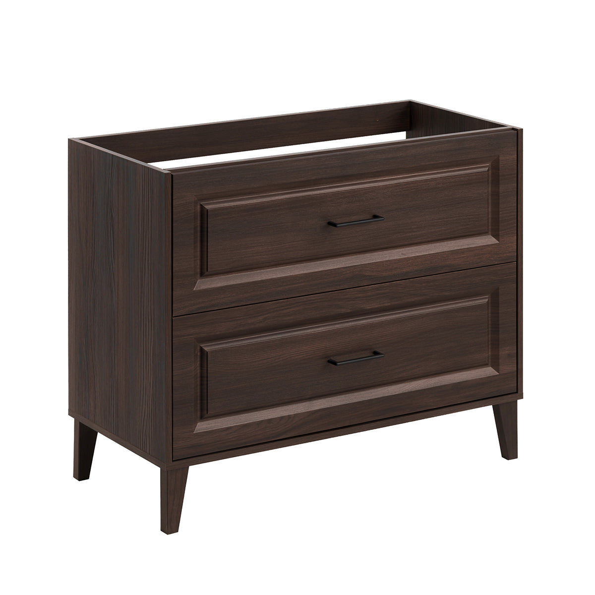 Meuble sous-vasque 100cm Moka Bois foncé