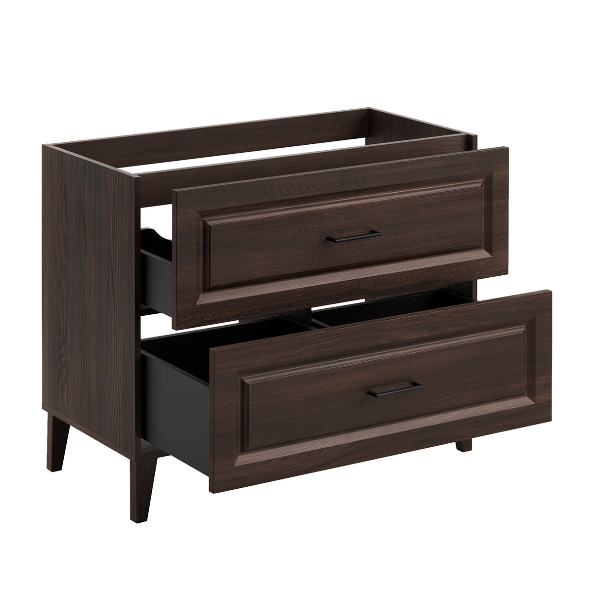 Meuble sous-vasque 100cm Moka Bois foncé - vue 2
