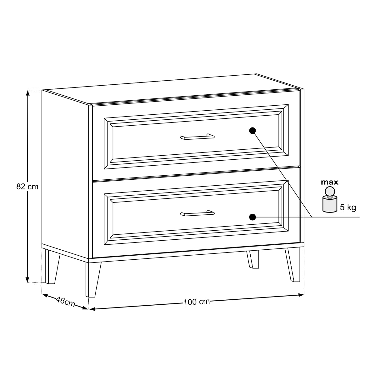 Meuble sous-vasque 100cm Moka Bois foncé - vue 7