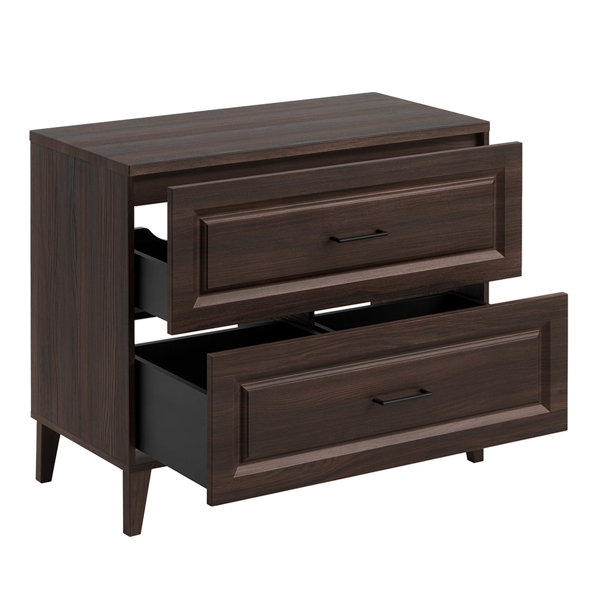 Meuble sous-vasque 100cm plan de toilette Moka Bois foncé - vue 2