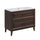 Meuble simple vasque encastrée 100cm Moka Bois foncé