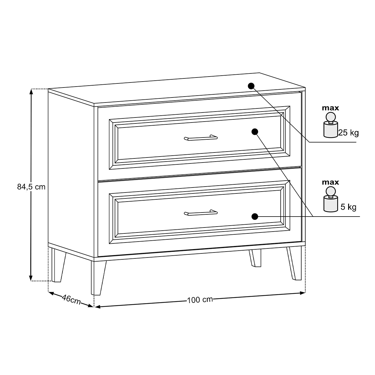 Meuble simple vasque 100cm Moka Bois foncé - vue 8