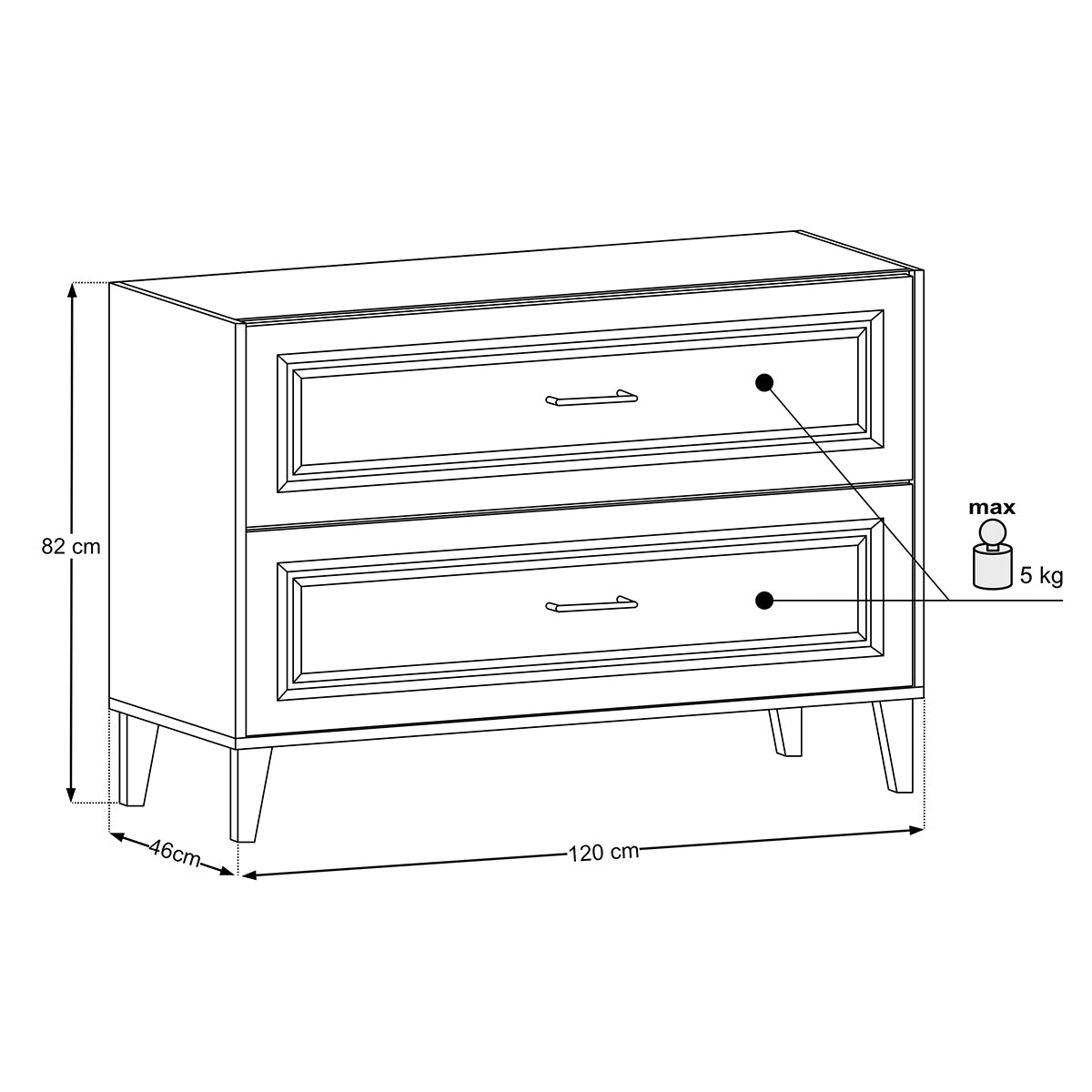 Meuble sous-vasque 120cm Moka Bois foncé - vue 10