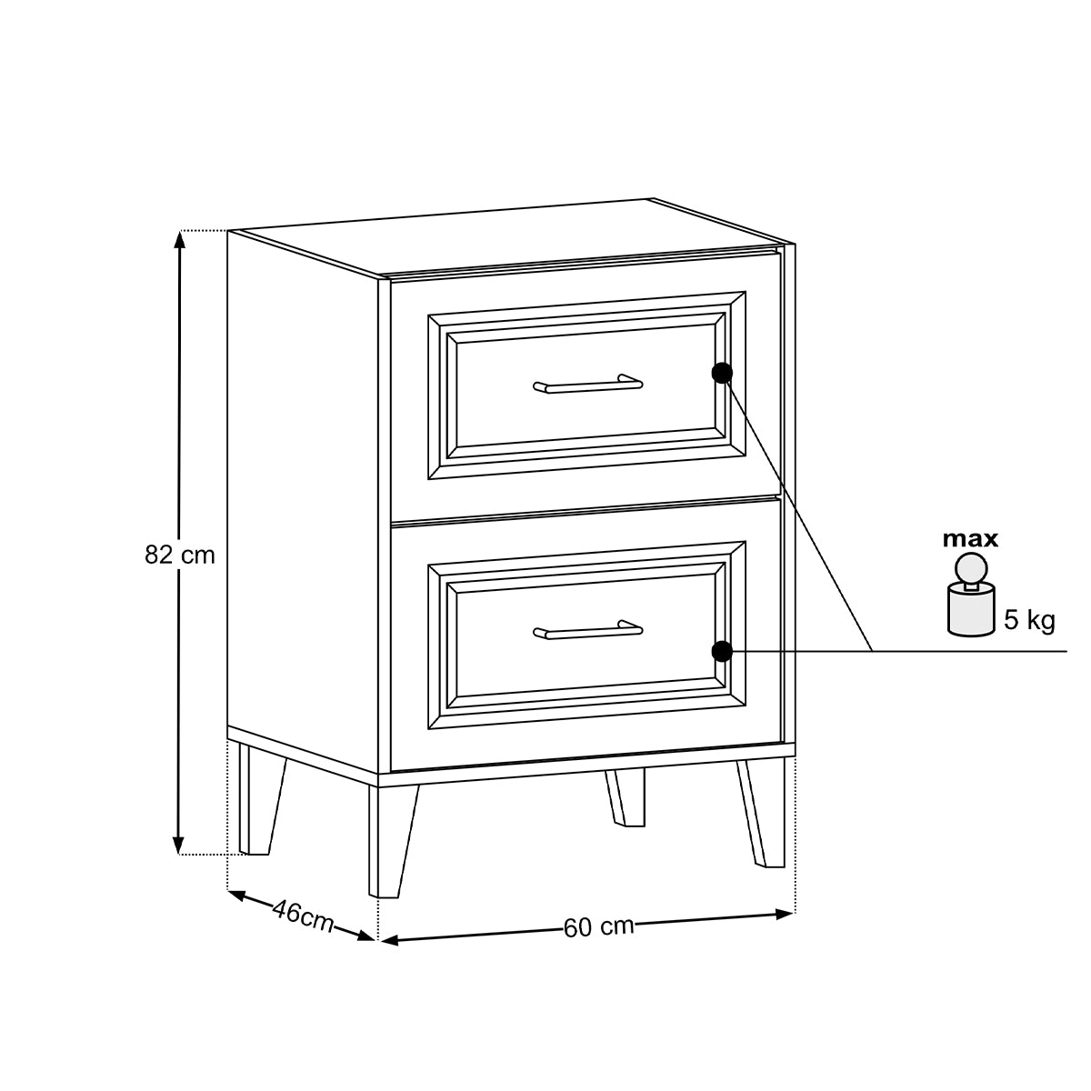Meuble sous-vasque 60cm Moka Bois foncé - vue 9