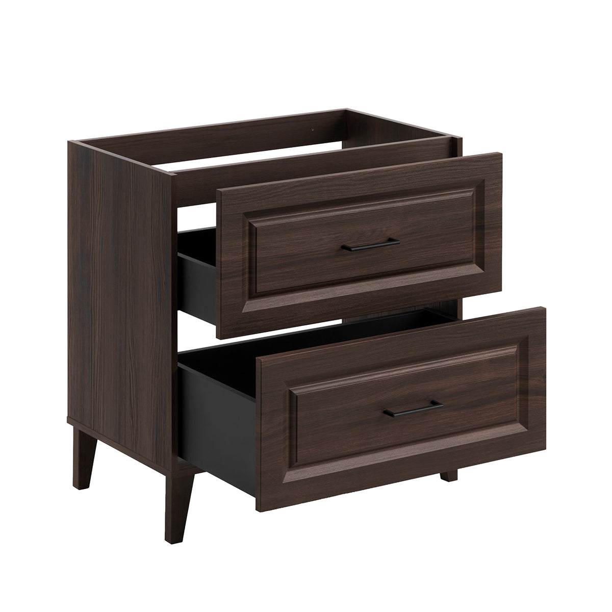 Meuble sous-vasque 80cm Moka Bois foncé - vue 2