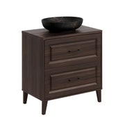 Meuble simple vasque 80cm Moka Bois foncé