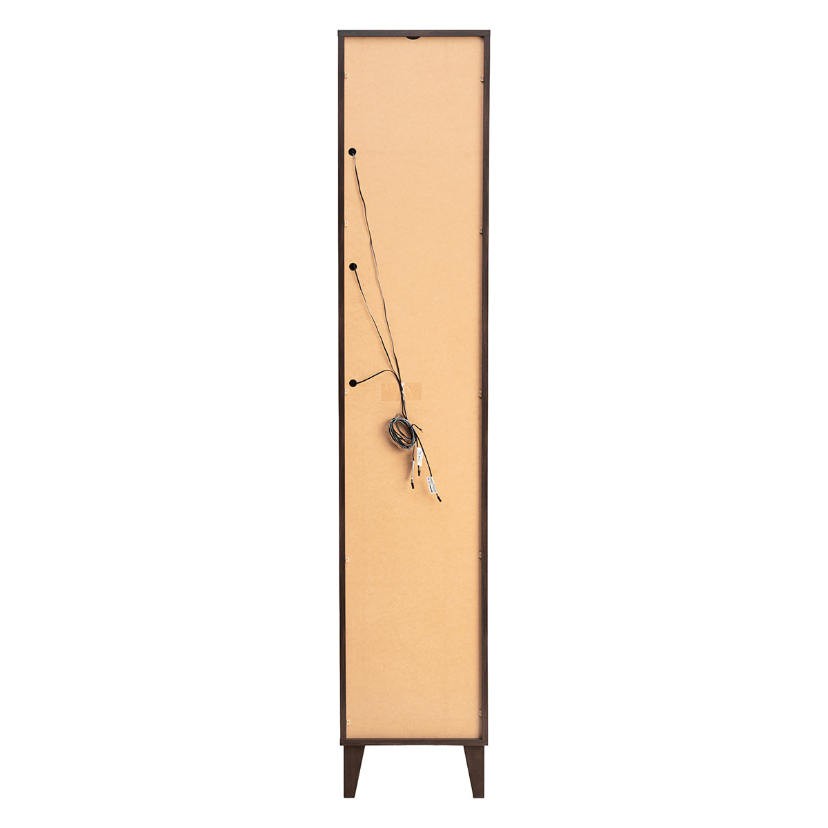 Ensemble meuble simple vasque encastrée 120cm et colonne Moka Bois foncé - vue 6