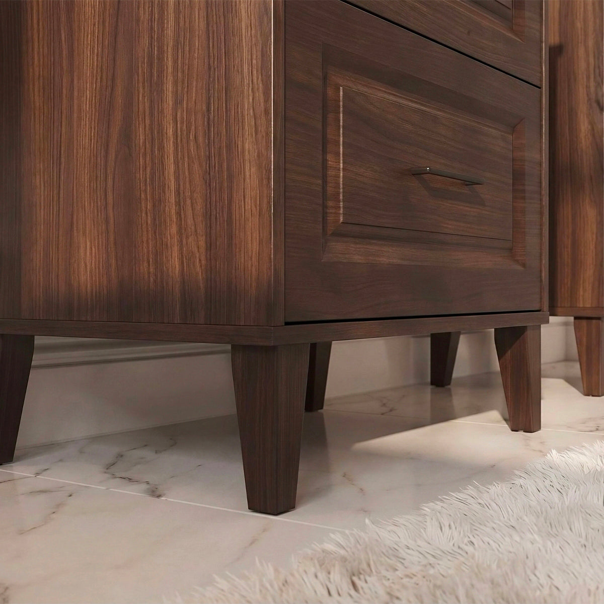 Meuble sous-vasque 100cm Moka Bois foncé - vue 5