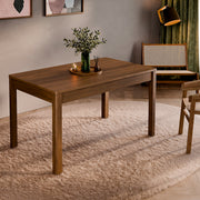 Table à manger extensible 4 à 6 places Riyo Bois foncé - vue 3