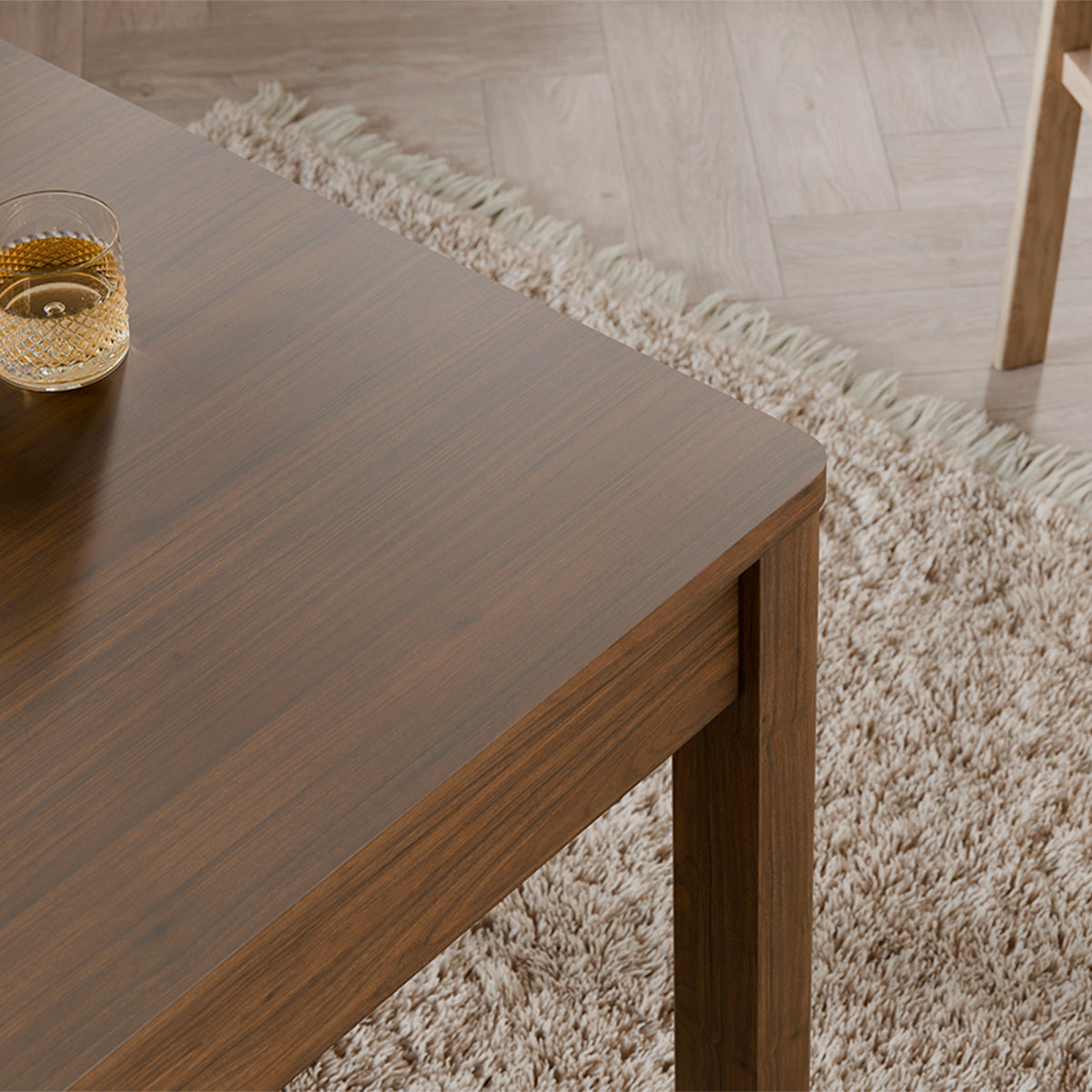 Table à manger extensible 4 à 6 places Riyo Bois foncé - vue 5