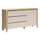 Commode 3 tiroirs 1 porte Samara Bois et Cachemire