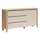 Commode 3 tiroirs 1 porte Samara Bois et Cachemire