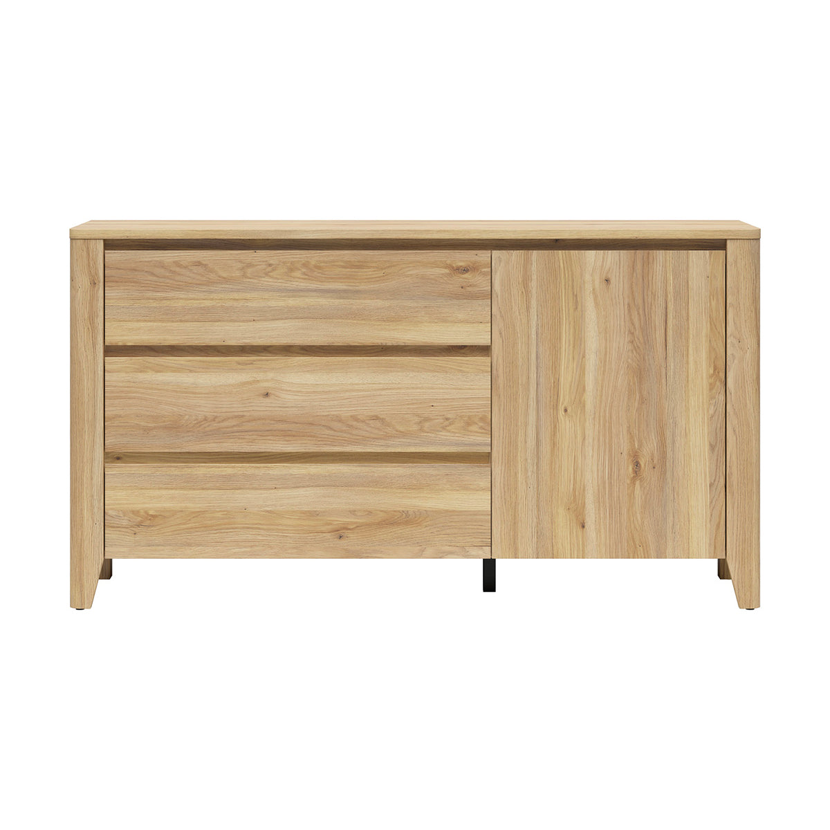 Commode 3 tiroirs 1 porte Samara Bois - vue 5