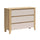 Commode 3 tiroirs Samara Bois et Cachemire