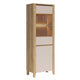 Vaisselier 2 portes LED inclus Samara Bois et Cachemire