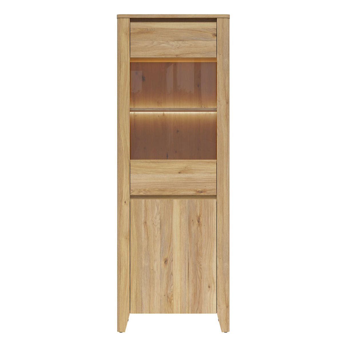 Vaisselier 2 portes LED inclus Samara Bois - vue 5