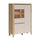 Vaisselier 3 portes LED inclus Samara Bois et Cachemire