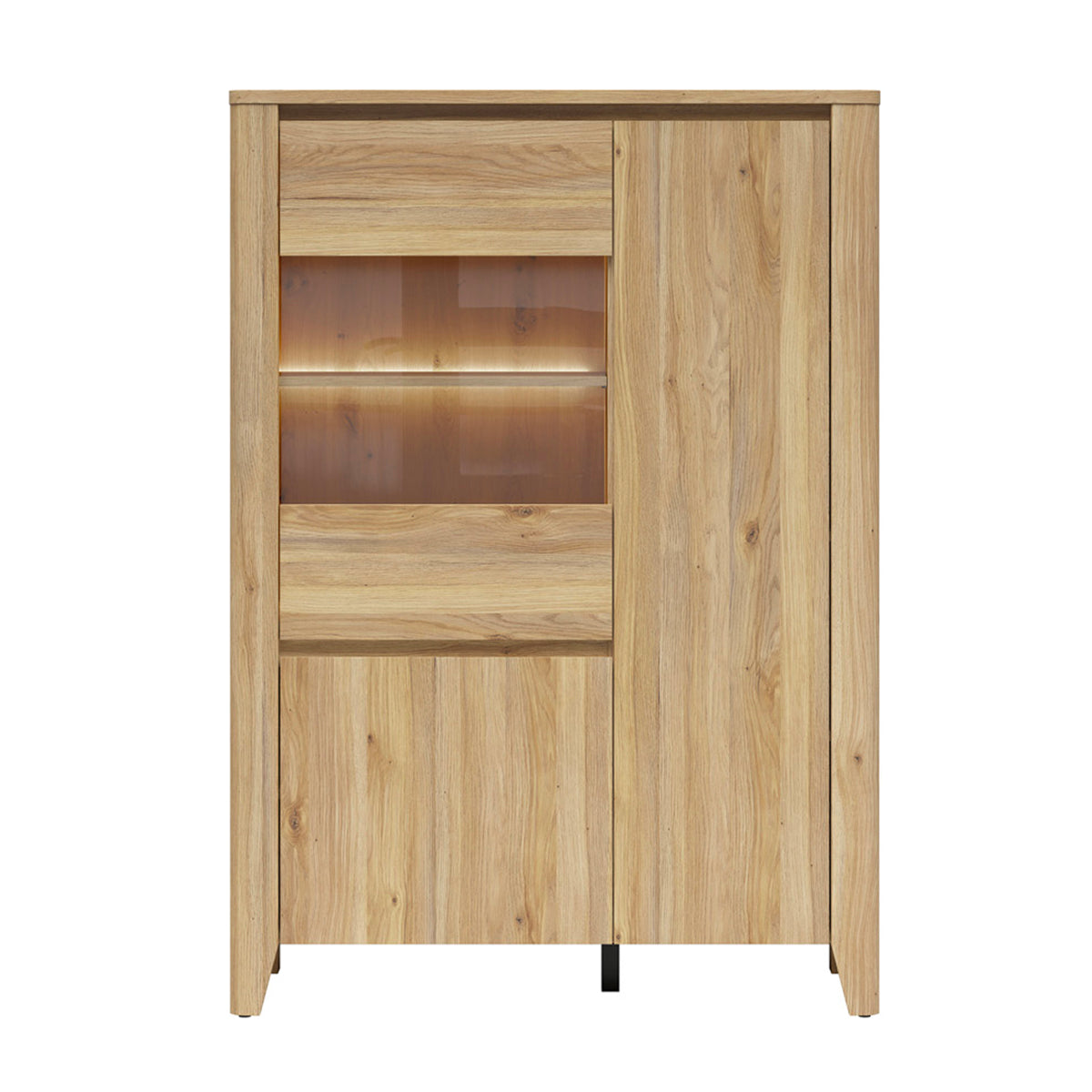 Vaisselier 3 portes LED inclus Samara Bois - vue 4