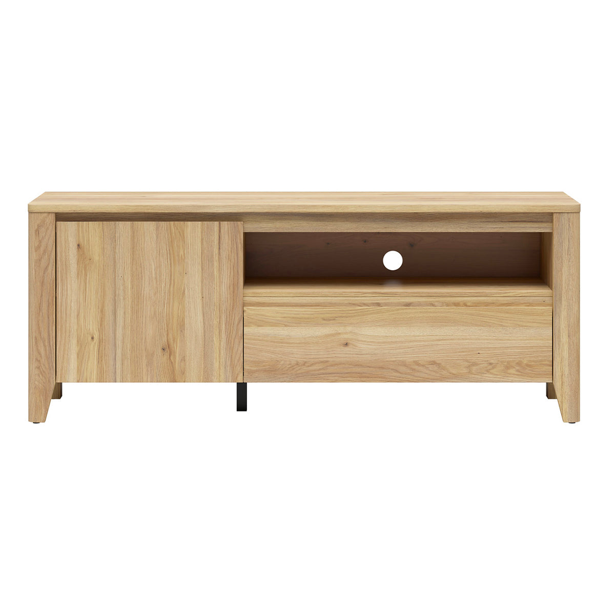 Meuble TV 1 porte 1 tiroir 161 cm Samara Bois - vue 4