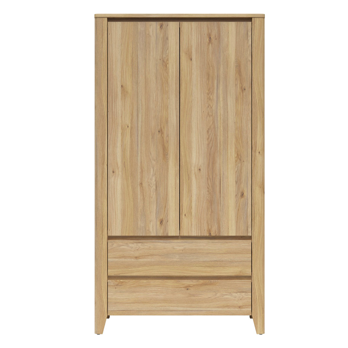 Armoire 2 portes 2 tiroirs Samara Bois - vue 4